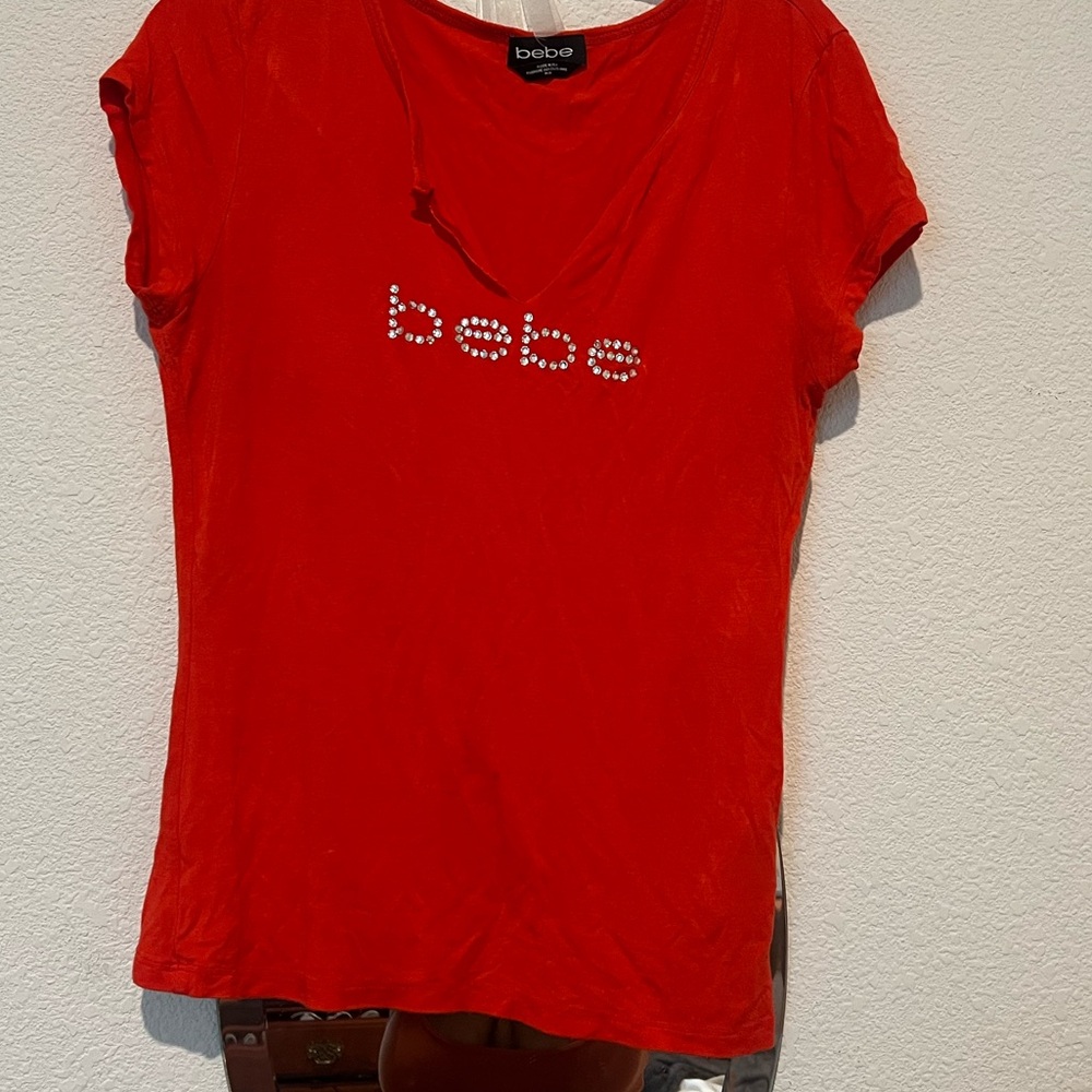 Y2K Bebe Studded Shirt  (Size M)